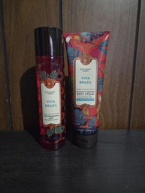 Bath & Body Works Viva Brazil Hydration Body Cream & Fragrance Mist